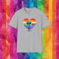 Bespattered Facade Rainbow Extraterrestrial Pride Unisex Softstyle T-Shirt