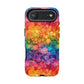 Bespattered Facade Rainbow Ink Circles Tough Case