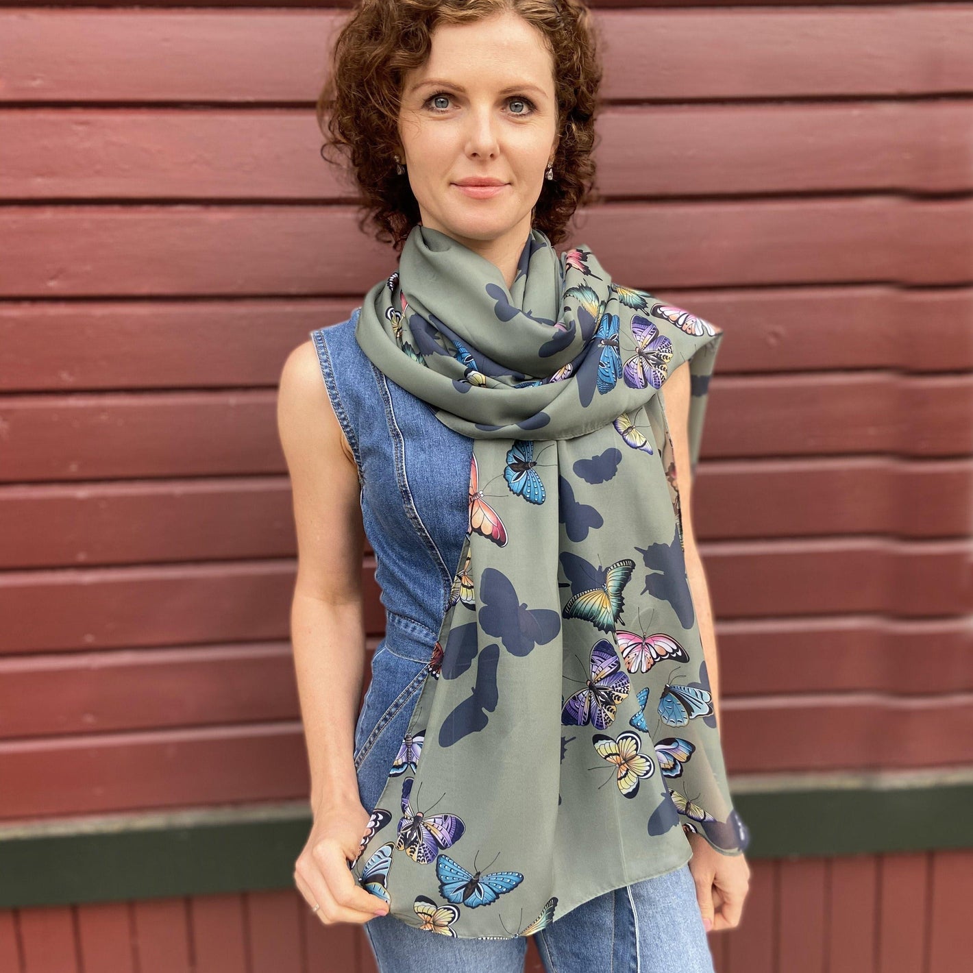 Printed Chiffon Scarf - 3300