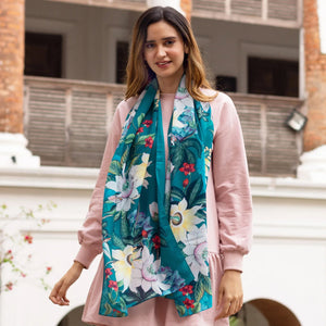 Printed Chiffon Scarf - 3300