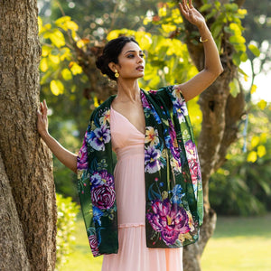 Printed Chiffon Scarf - 3300