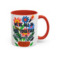 "We're All In This Together..." Rainbow Flowers Mug | Eight Colors | 11oz or 15oz