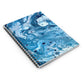 Bespattered Facade Beautiful Blues Spiral Notebook - Lined Pages