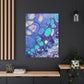 Bespattered Facade Fluid Art Abstract Painting Stretched Matte Canvas Art Prints | Multiple Sizes