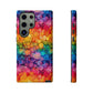 Bespattered Facade Rainbow Ink Circles Tough Case