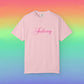 Bespattered Facade Fancy Pink Indoorsy Colorful Premium Unisex Comfort Colors Garment Dyed 100% Cotton T-Shirt