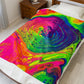 Bespattered Facade Tasty Neons Velveteen Plush Blanket | 3 Sizes