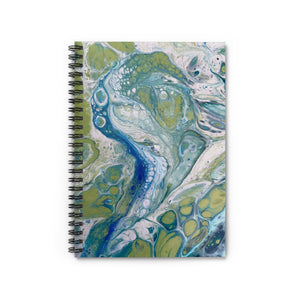 Bespattered Facade Sea Turtle Spiral Notebook - Lined Pages