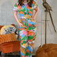 Landscape Jumpsuit in Rainbow Farm- Re-Stocked!