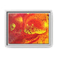 Bespattered Facade Flamin' Hot Framed Canvas Art Print | 3 Frame Colors | Multiple Sizes