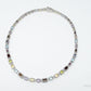 Vintage Multi Stone Sterling Silver Necklace