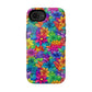 Bespattered Facade Bright Rainbow Flowers Impact-Resistant Case