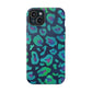 Bespattered Facade Emerald Leopard Impact-Resistant Case