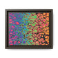 Bespattered Facade Neon Goodness Framed Canvas Art Print | 3 Frame Colors | Multiple Sizes