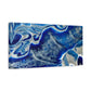 Bespattered Facade Fluid Art Abstract Painting Stretched Matte Canvas Art Prints | Multiple Sizes