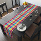 Bespattered Facade Rainbow Plaid Table Runner (2 sizes)