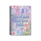 Bespattered Facade Floral "Delulu" Spiral Notebook - Lined Pages