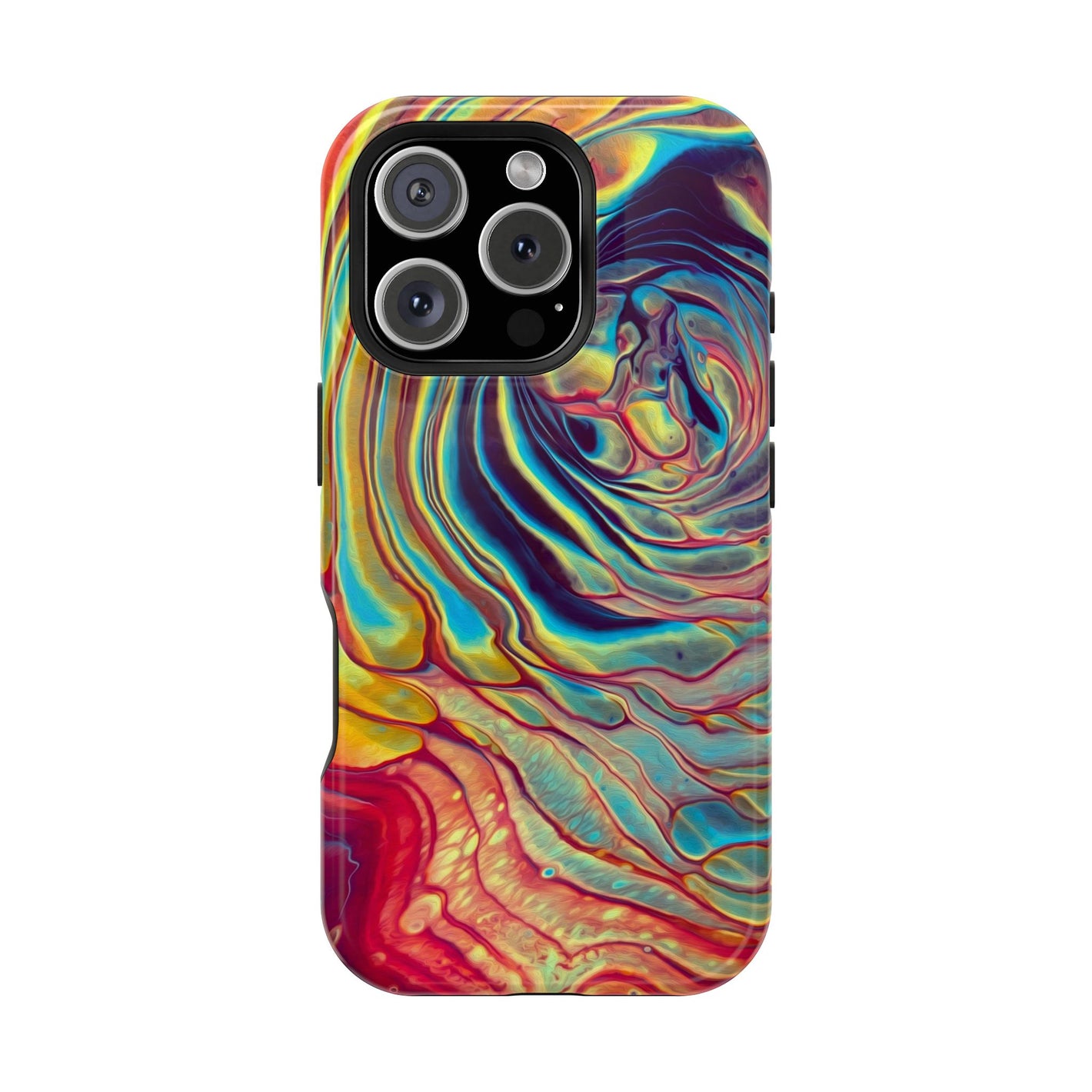 Bespattered Facade Rainbow Rings Abstract Art MagSafe Tough Case