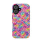 Bespattered Facade Rainbow Graffiti Hearts Impact-Resistant Case
