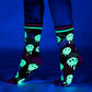 Laser BassFace Melt Supreme Crew Socks - UV Reactive