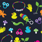 Tiny Trinkets Crew Socks - UV Reactive