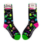 Tiny Trinkets Crew Socks - UV Reactive