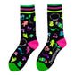Tiny Trinkets Crew Socks - UV Reactive