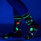 Tiny Trinkets Crew Socks - UV Reactive