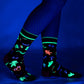 Tiny Trinkets Crew Socks - UV Reactive