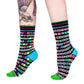Kandi Land Crew Socks - UV Reactive
