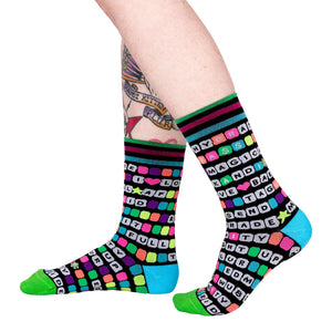 Kandi Land Crew Socks - UV Reactive
