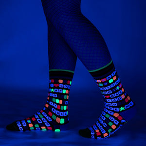 Kandi Land Crew Socks - UV Reactive