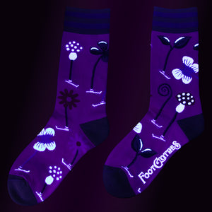 Trippy Clippies Crew Socks - UV Reactive