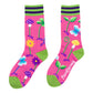 Trippy Clippies Crew Socks - UV Reactive