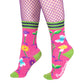 Trippy Clippies Crew Socks - UV Reactive