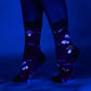Trippy Clippies Crew Socks - UV Reactive