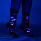 Trippy Clippies Crew Socks - UV Reactive