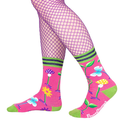 Trippy Clippies Crew Socks - UV Reactive