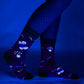 Trippy Clippies Crew Socks - UV Reactive