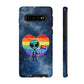 Bespattered Facade Rainbow Extraterrestrial Pride Tough Case