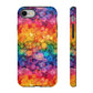 Bespattered Facade Rainbow Ink Circles Tough Case