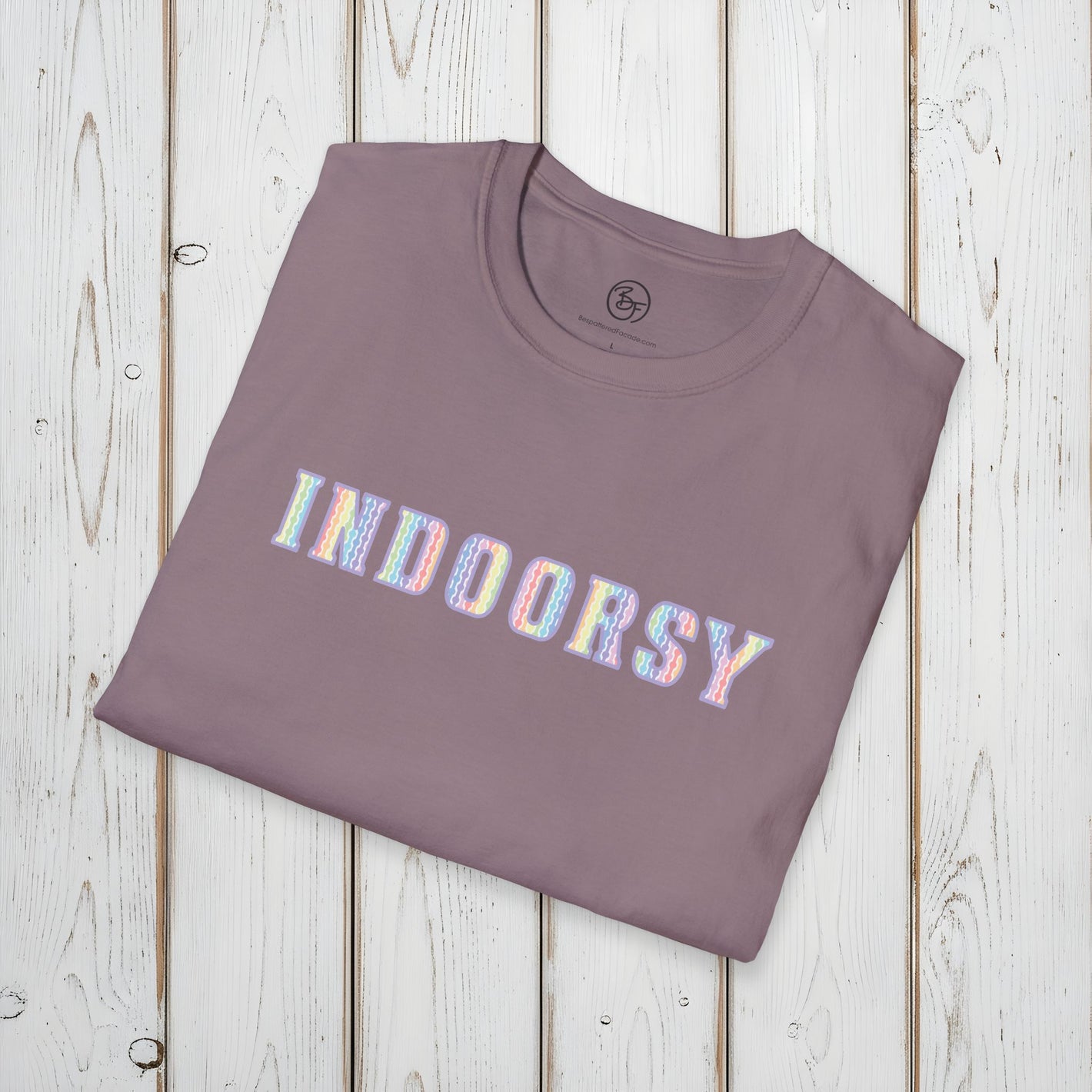 Bespattered Facade Pastel Indoorsy Colorful Unisex Softstyle T-Shirt