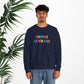 Bespattered Facade "Rainbow Is the New Black" Colorful Embroidered Crewneck Sweatshirt