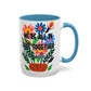 "We're All In This Together..." Rainbow Flowers Mug | Eight Colors | 11oz or 15oz