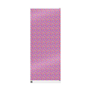 Bespattered Facade Rainbow Hearts Wrapping Paper | Three Sizes | Glossy or Matte