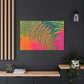 Bespattered Facade Neon Puddle Stretched Matte Canvas Art Prints | Multiple Sizes