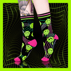 UV Reactive Rave Crew Sock Pack | 6 Designs