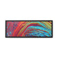 Bespattered Facade Rainbow Rings Framed Canvas Art Print | 3 Frame Colors | Multiple Sizes