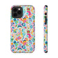 Bespattered Facade Rainbow Doodles Impact-Resistant Case