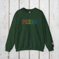 Bespattered Facade Rainbow LGBTQ+ Pride Embroidered Crewneck Sweatshirt